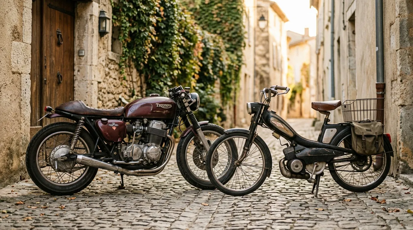 Café racer : motos vintage et 50cc