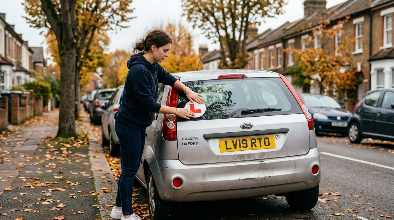 Où placer le disque A jeune conducteur sur sa voiture ?