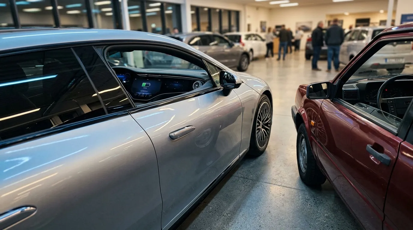 Voitures de luxe exposées dans un showroom automobile