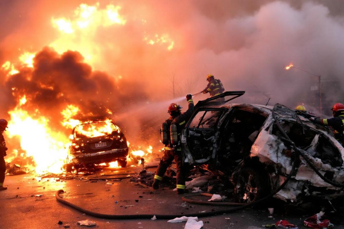 Attention : 47 voitures partent en fumée dans cet incendie dévastateur (les images choquent)