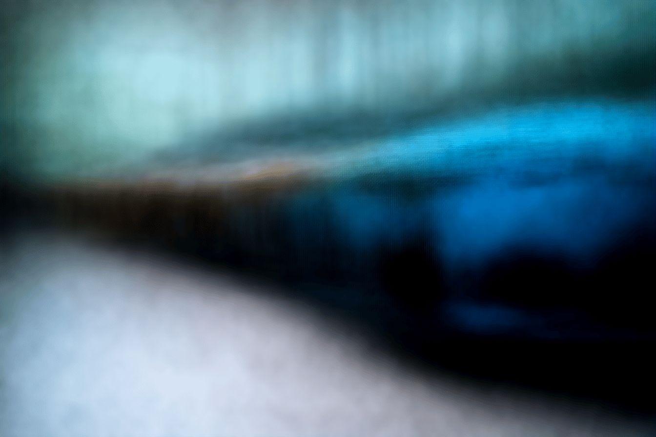 Effet de mouvement flou dans des tons bleus et verts